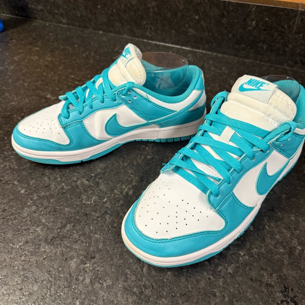 Nike Teal Low Dunks - Size 8 - Picture 3 of 7